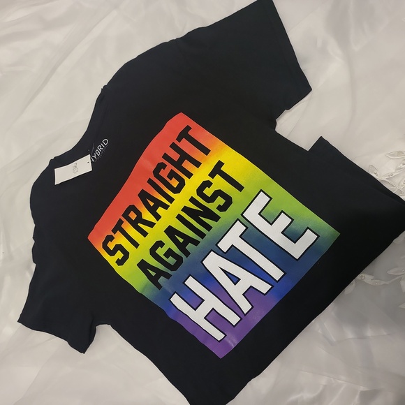 Straight Against Hate Tee Shirt - Picture 3 of 4